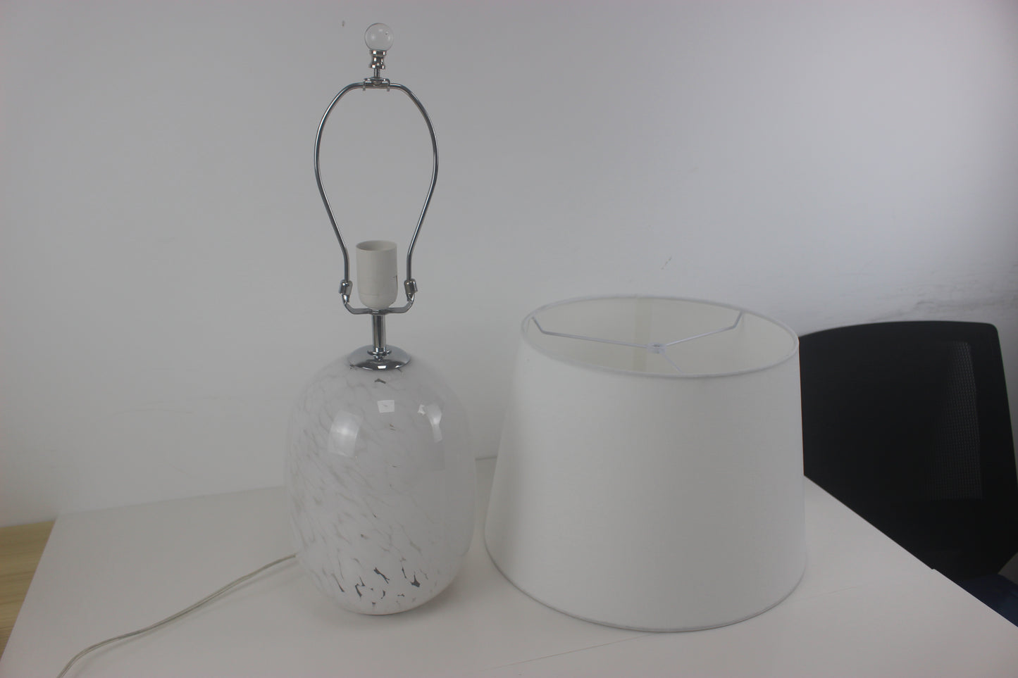 22.5"H Glass Table Lamp