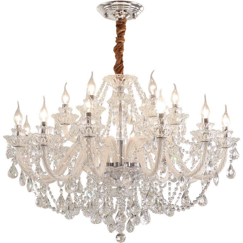 D90cm/35.43in Glass Ceiling Lamp