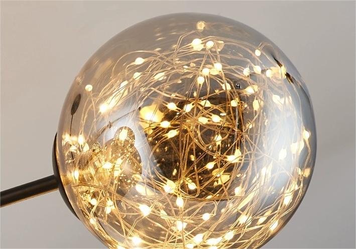 W80cm/31.49in Glass Ceiling Lamp