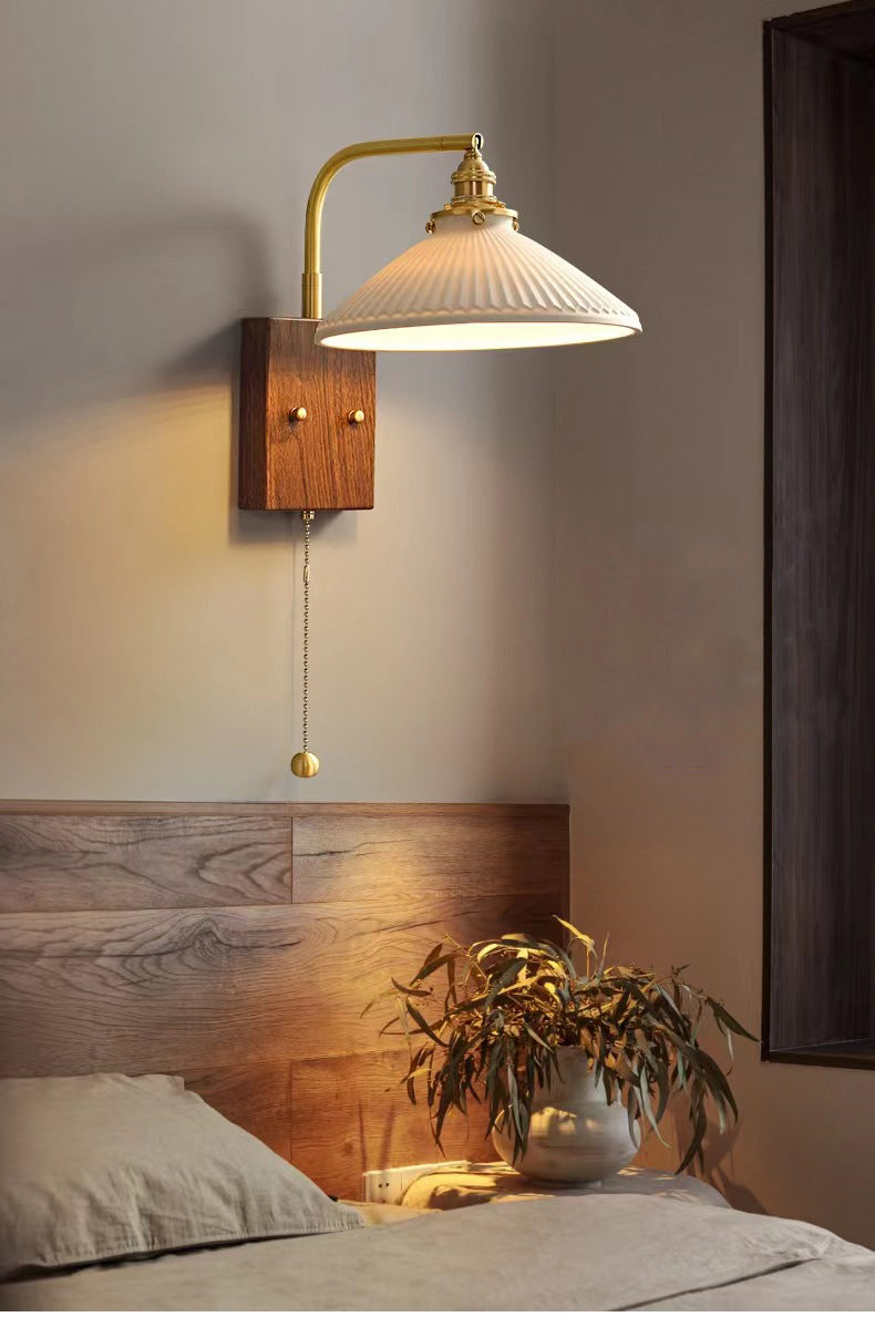 H27cm/10.62in Ceramic Wall Lamp