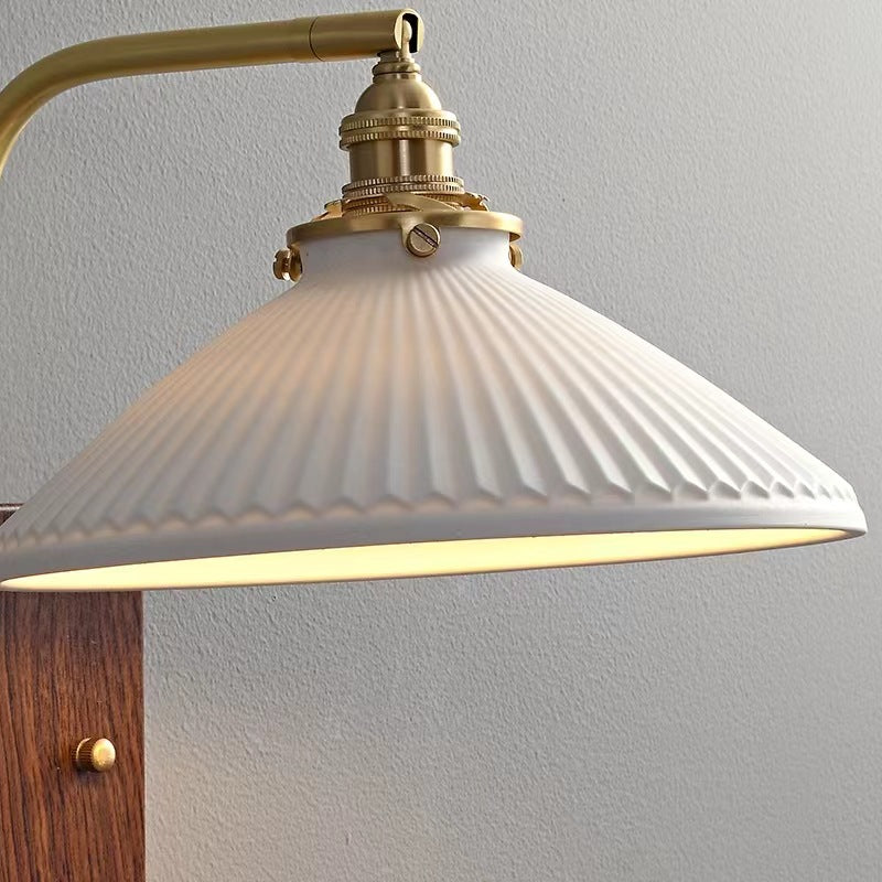 H27cm/10.62in Ceramic Wall Lamp