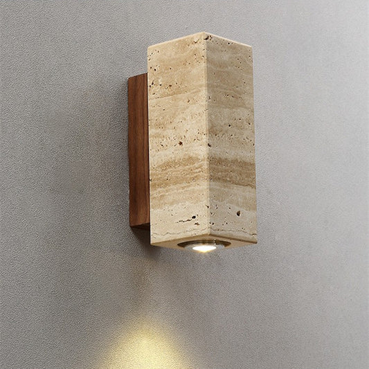 H23cm/9in Travertine Wall Lamp