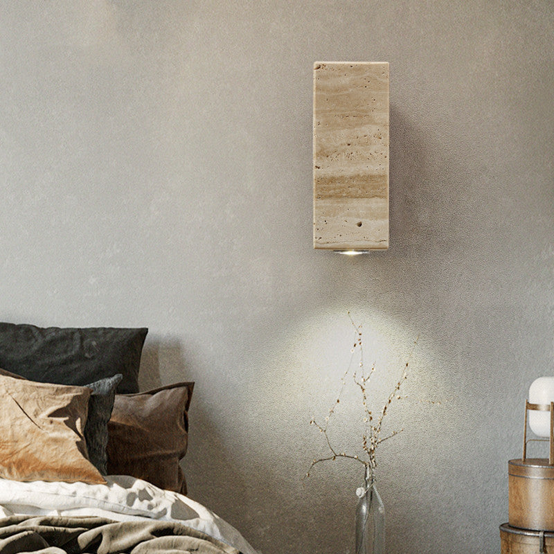 H23cm/9in Travertine Wall Lamp