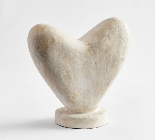 H22.86cm/9in Clay Heart Object