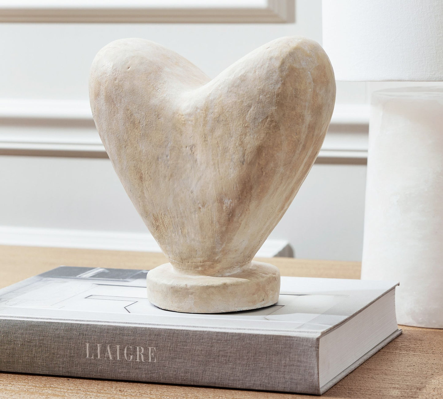 H22.86cm/9in Clay Heart Object