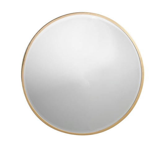 D91.44cm/36in Brass Round Wall Mirror