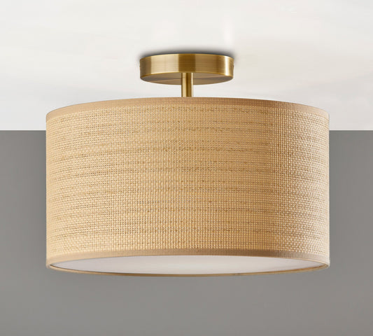 D38.1cm/15in Woven Flush Mount