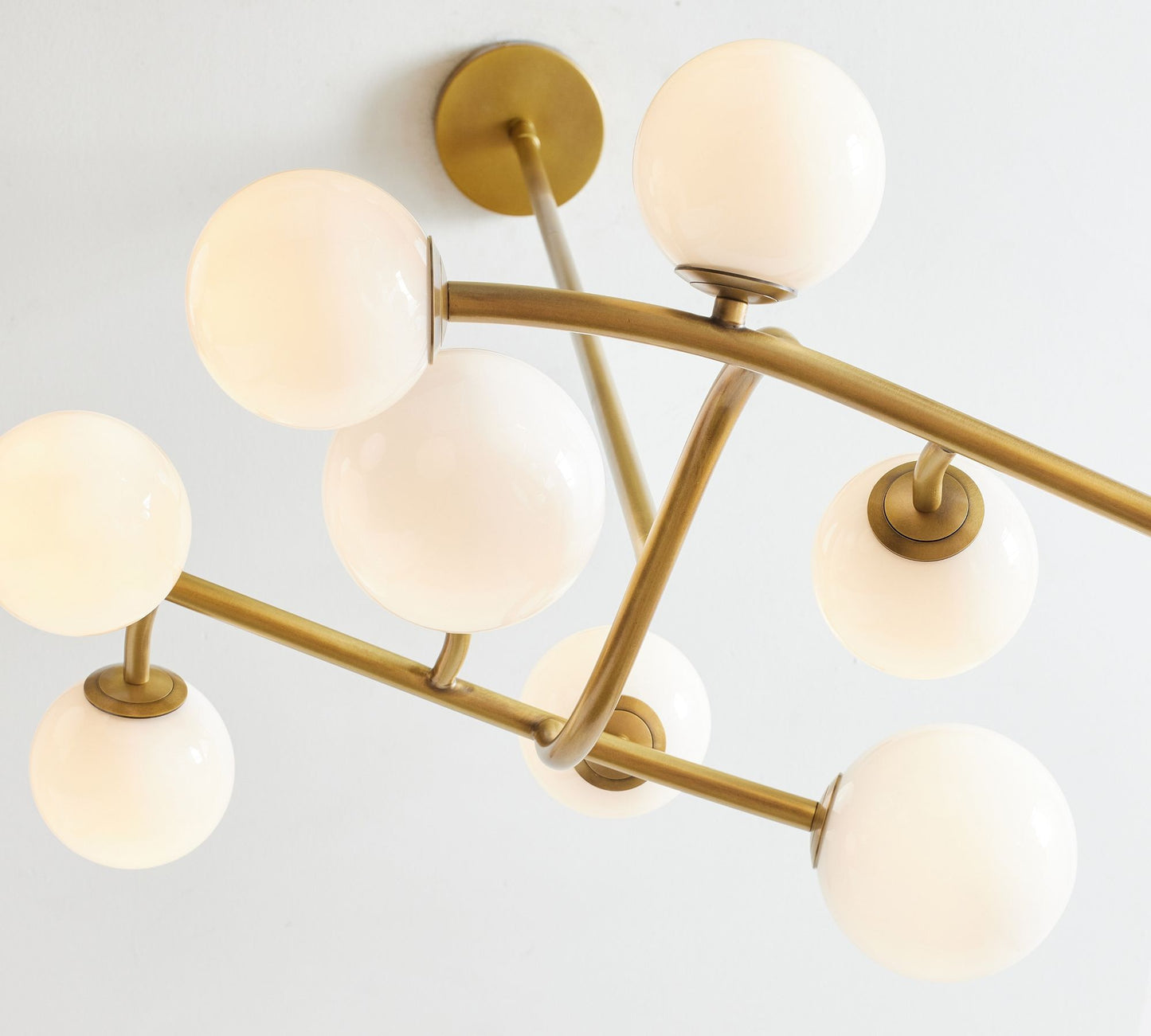 W152.4cm/60in Milk Glass Chandelier