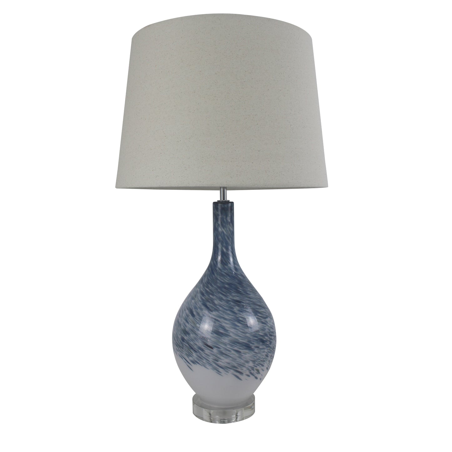 28.25"H Glass Table Lamp